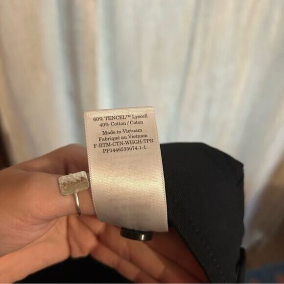 Everlane The Tencel Way-High Taper Pant Black Pleated Trousers MSRP $108 NWT 12 - Picture 7 of 8